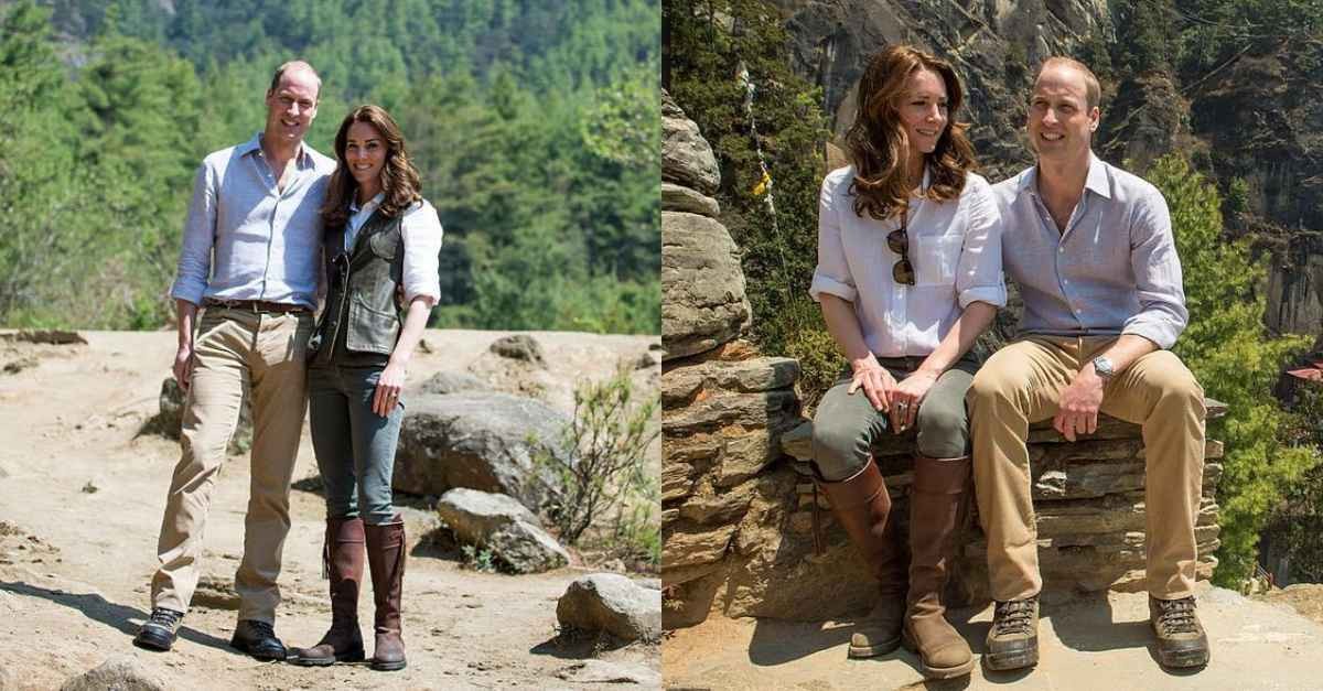 Kate Middleton was spotted in casual clothes jogging with William around the gardens in Windsor