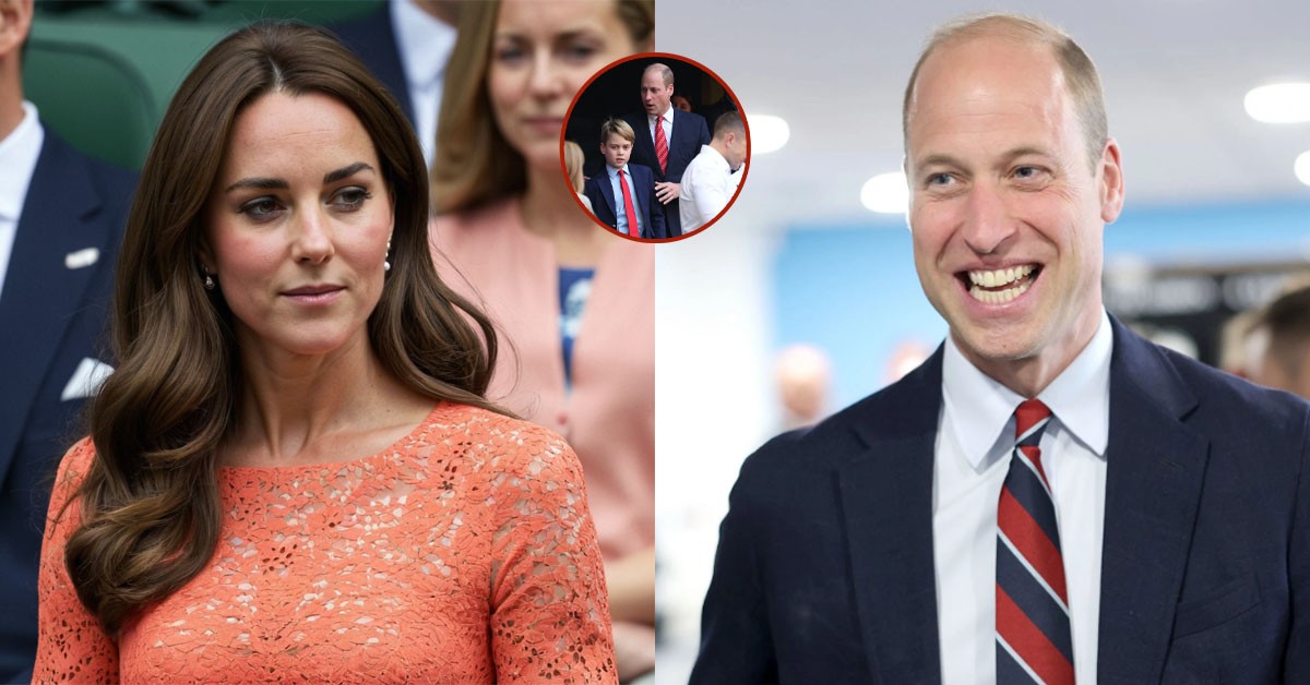CATHERINE IS AMAZING! Prince George and his father William came to watch England play the Euro 2024 final