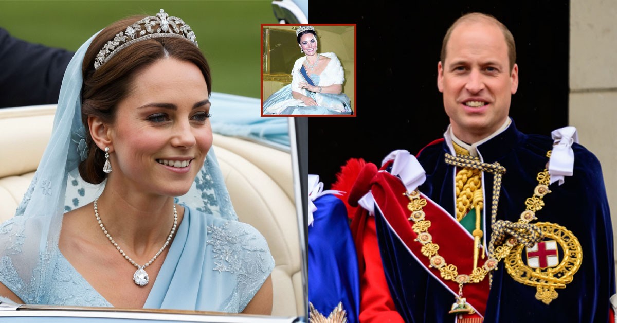 CORONATION CEREMONY! Princess Catherine suddenly planned a grand crown at Westminster Abbey with a luxurious patterned dress