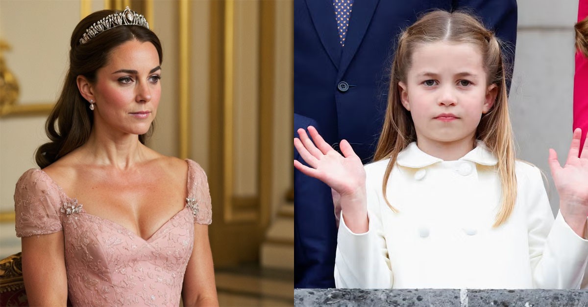 TEARS OF JOY! Princess Charlotte received a surprise inheritance from Catherine and Diana, a legacy revealed