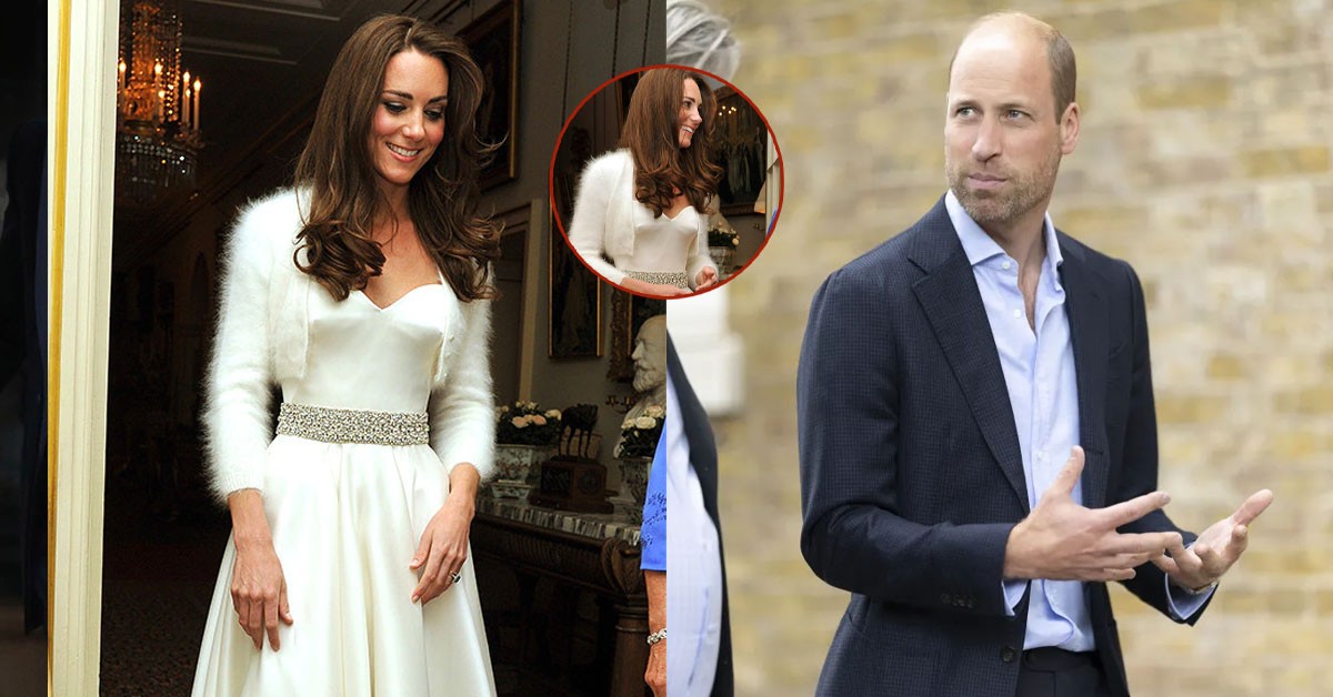 Princess Catherine was spotted wearing a Citrine ring and an Alexander McQueen dress at a dinner party