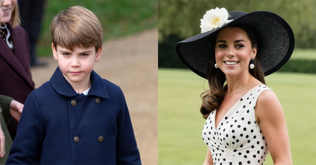 Princess Catherine and Prince Louis were spotted shopping in black and white dresses while passing by the street near their home