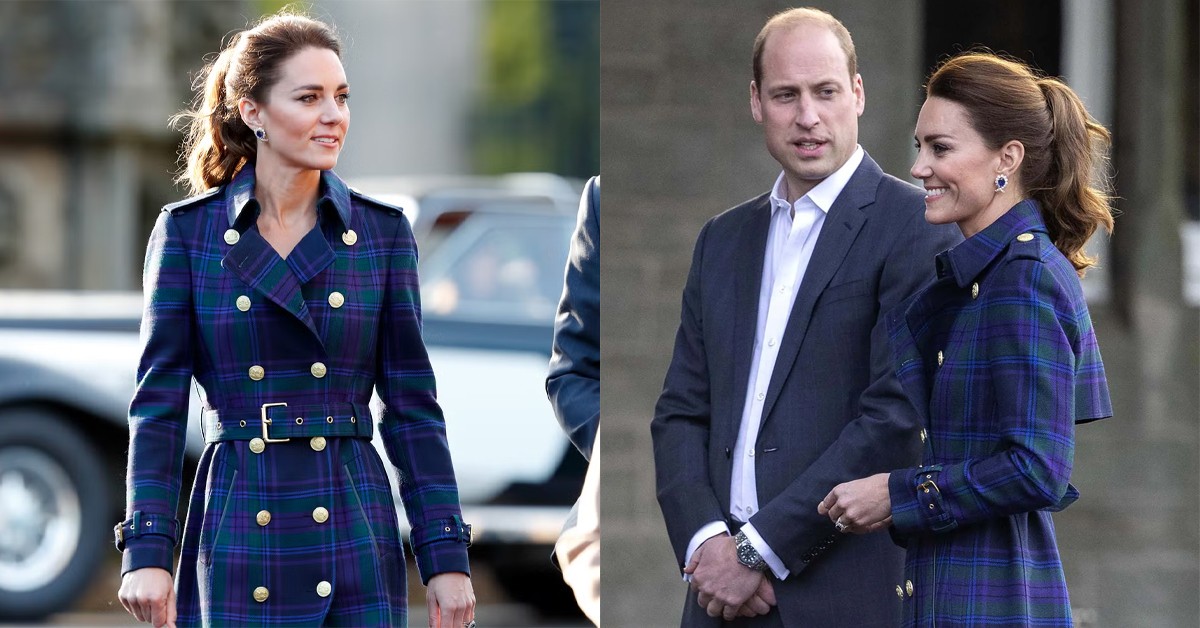 10 MINUTES AGO! Princess Catherine looks stunning in a blue checkered coat and William enjoys a romantic stroll at Sandringham