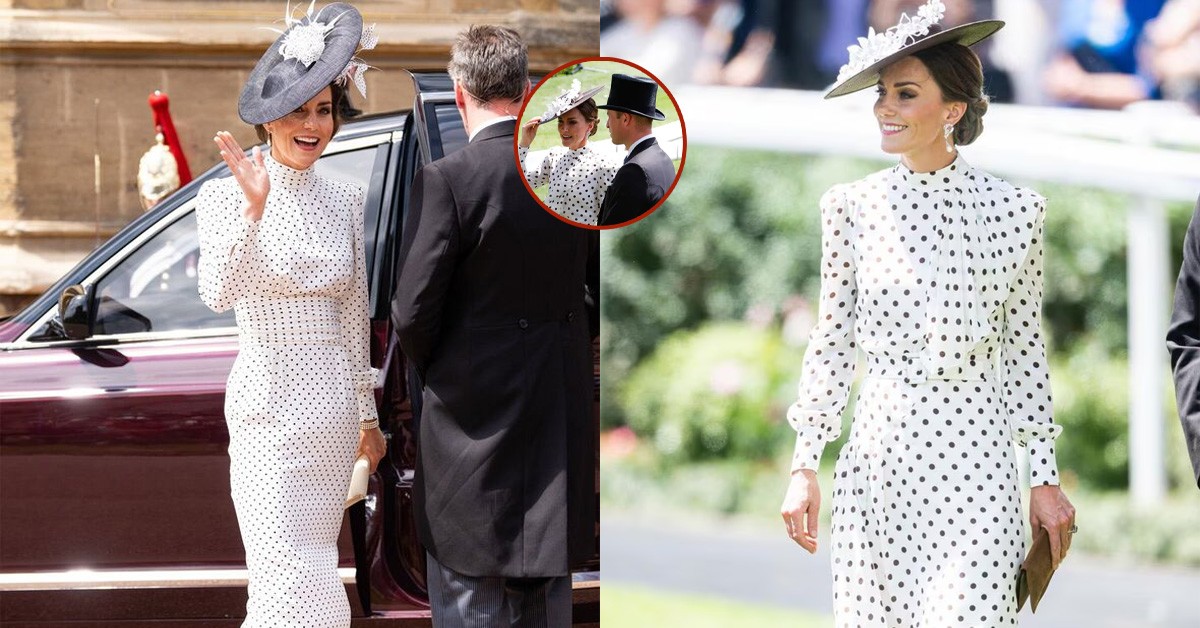 20 MINUTES AGO: Princess Catherine suddenly appeared in an Alessandra Rich dress and iconic pearl earrings