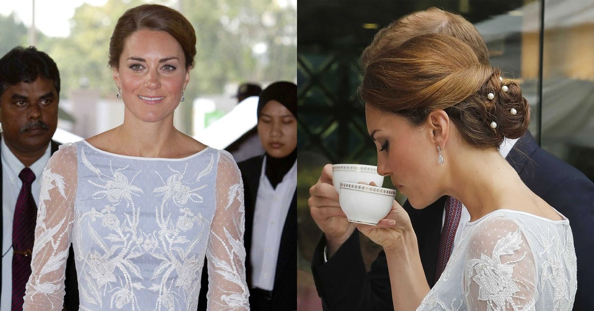 CODE OF CONDUCT! Princess Catherine attracted all eyes when performing royal rituals in an elegant blue dress at the tea party