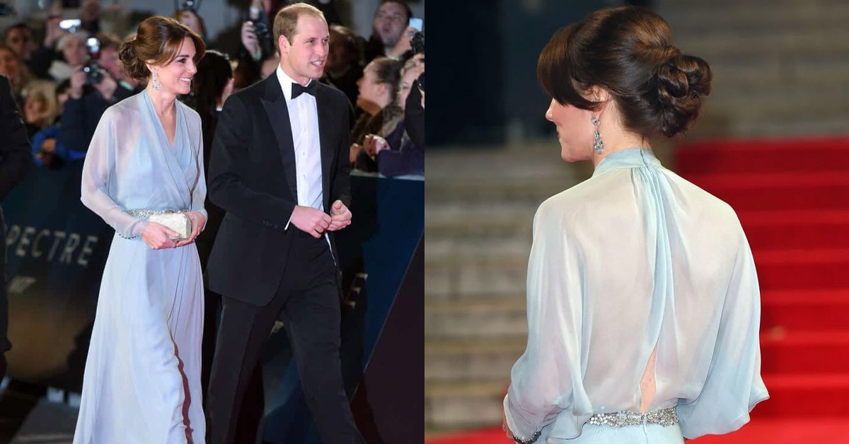 1 SECOND AGO! Princess Catherine shines in a sparkling pink dress at tonight's Gala dinner at Houghton House