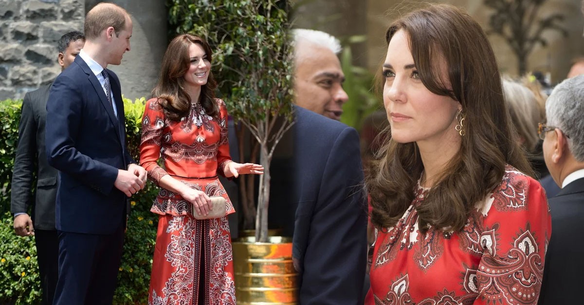 Catherine looked radiant in an Alexander McQueen dress in the most romantic and sweet moment of her 20th anniversary