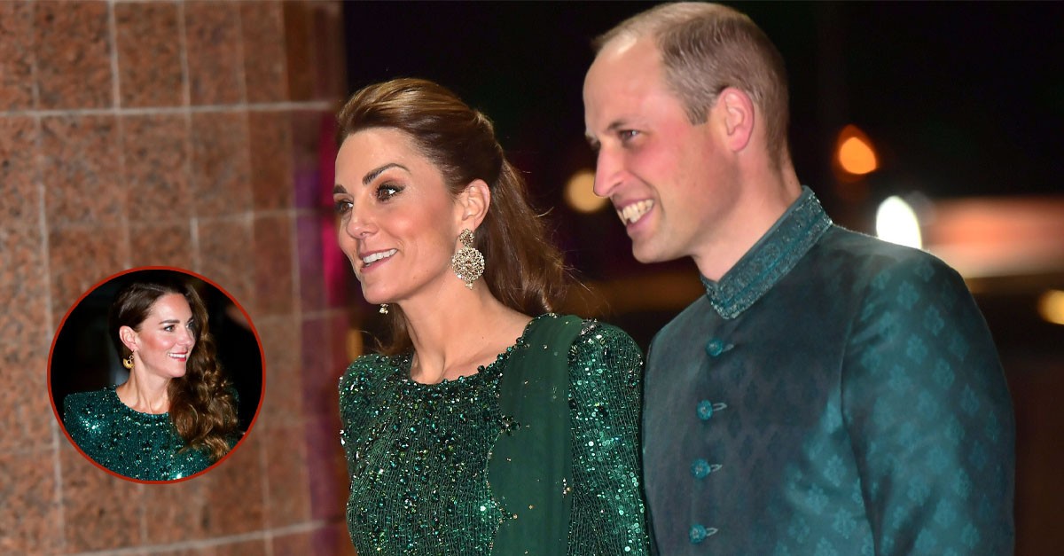 Princess Catherine was spotted in her most romantic moment with William as she looked stunning in a sparkling dress